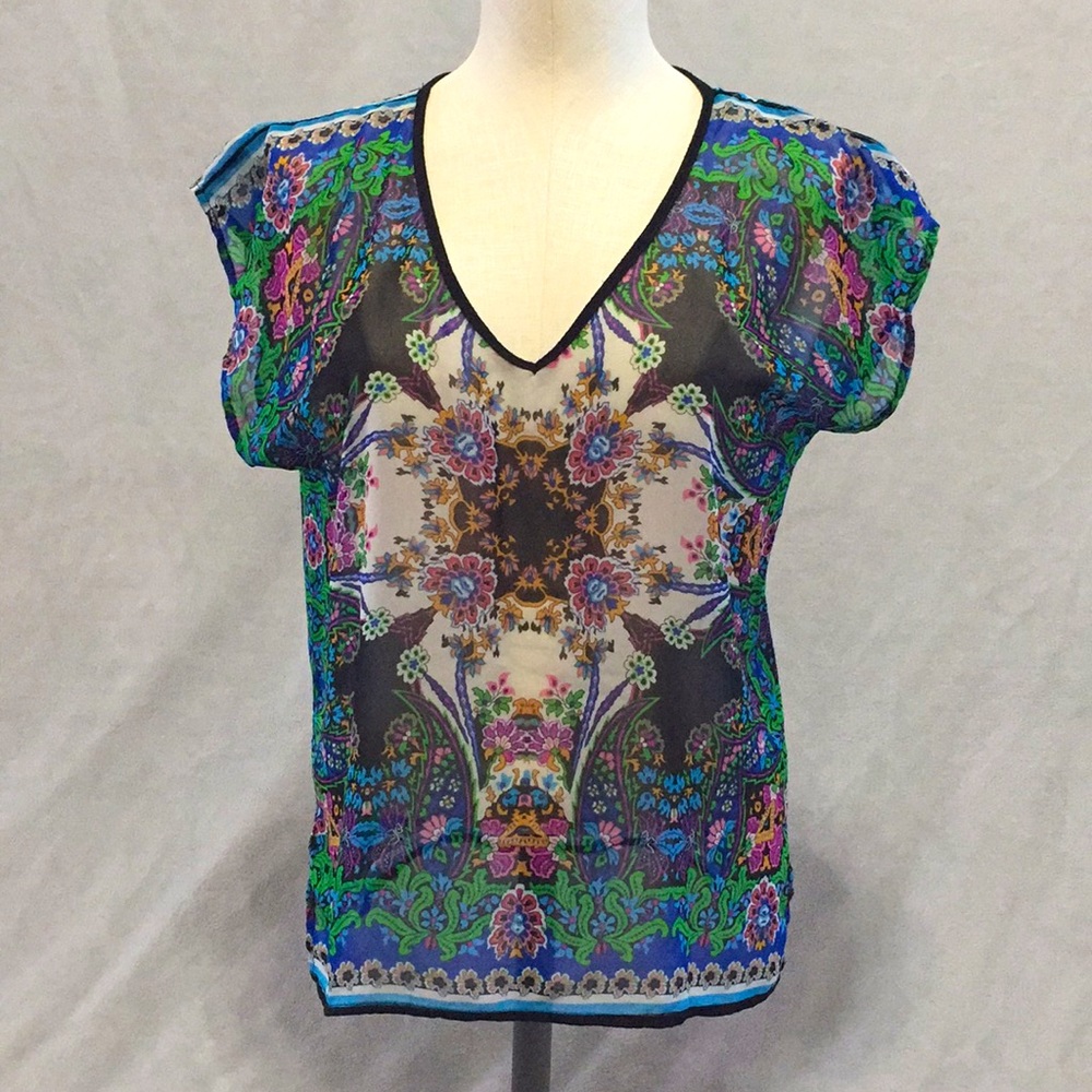 Rue 21 Sheer patterned top